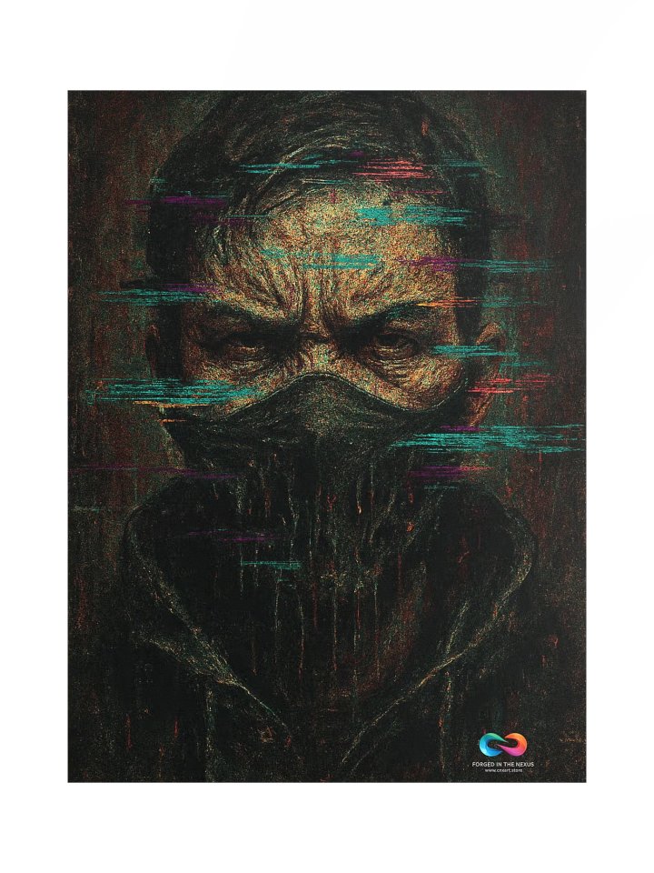 CINEMATIC ART POSTER – DYSTOPIAN GLITCH #004 product image (1)