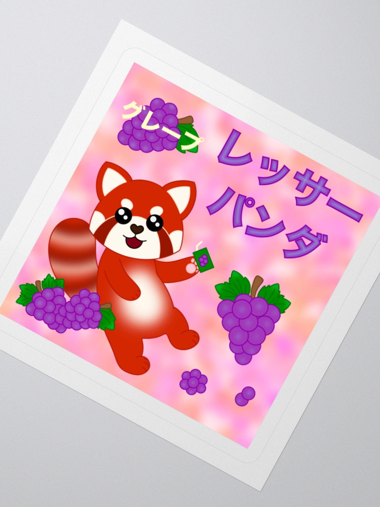 Red Panda Grape Sticker product image (2)