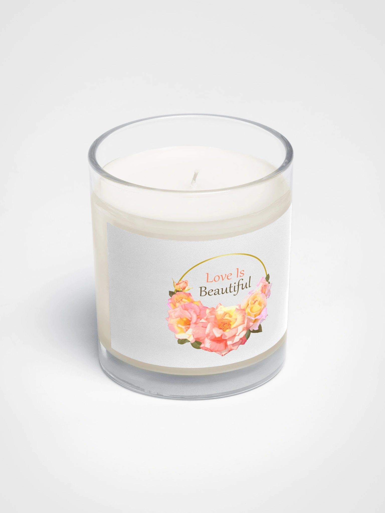 Love Is Beautiful Rose Soy Candle – Romantic Sun-Drenched Floral Gift product image (2)