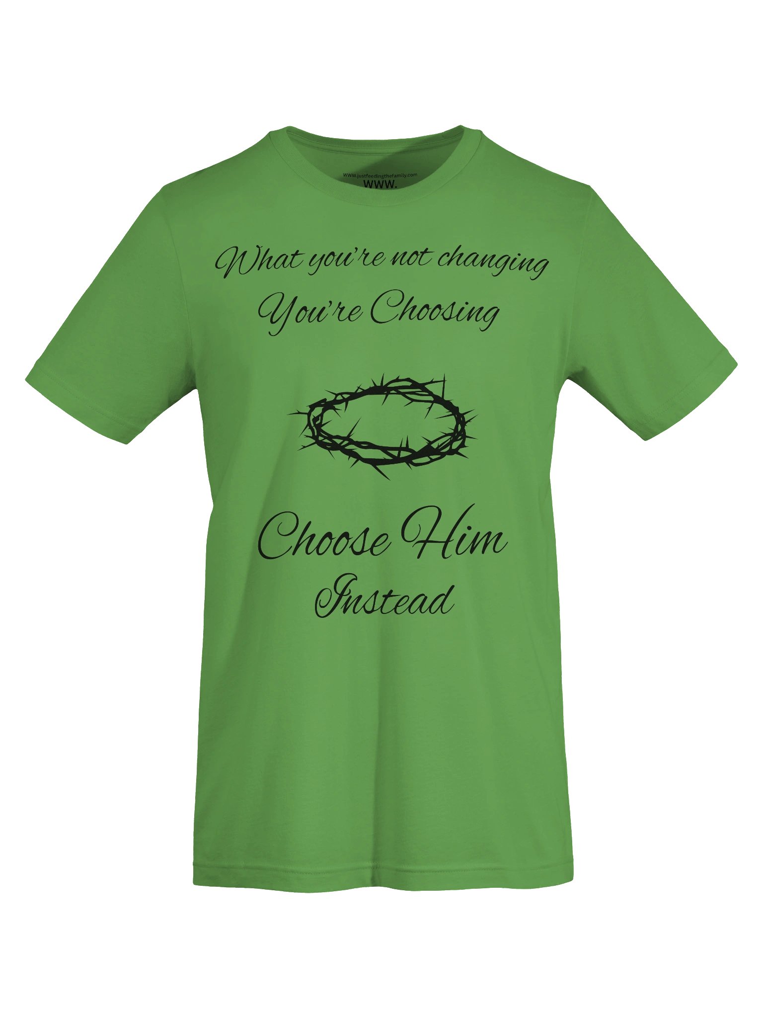 "Choose Him Instead" – Crown of Thorns Christian Motivational T-Shirt product image (7)