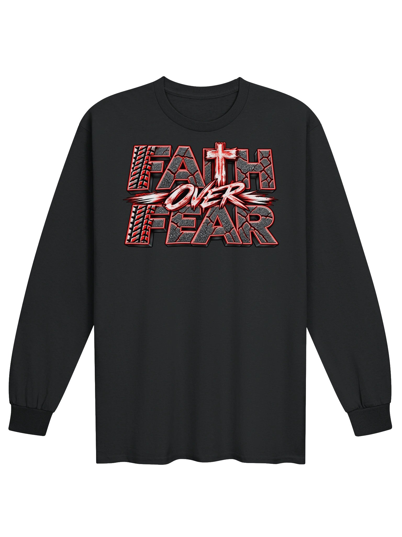 Blacktop Brand: "Faith Over Fear" Long Sleeve T-Shirt product image (3)