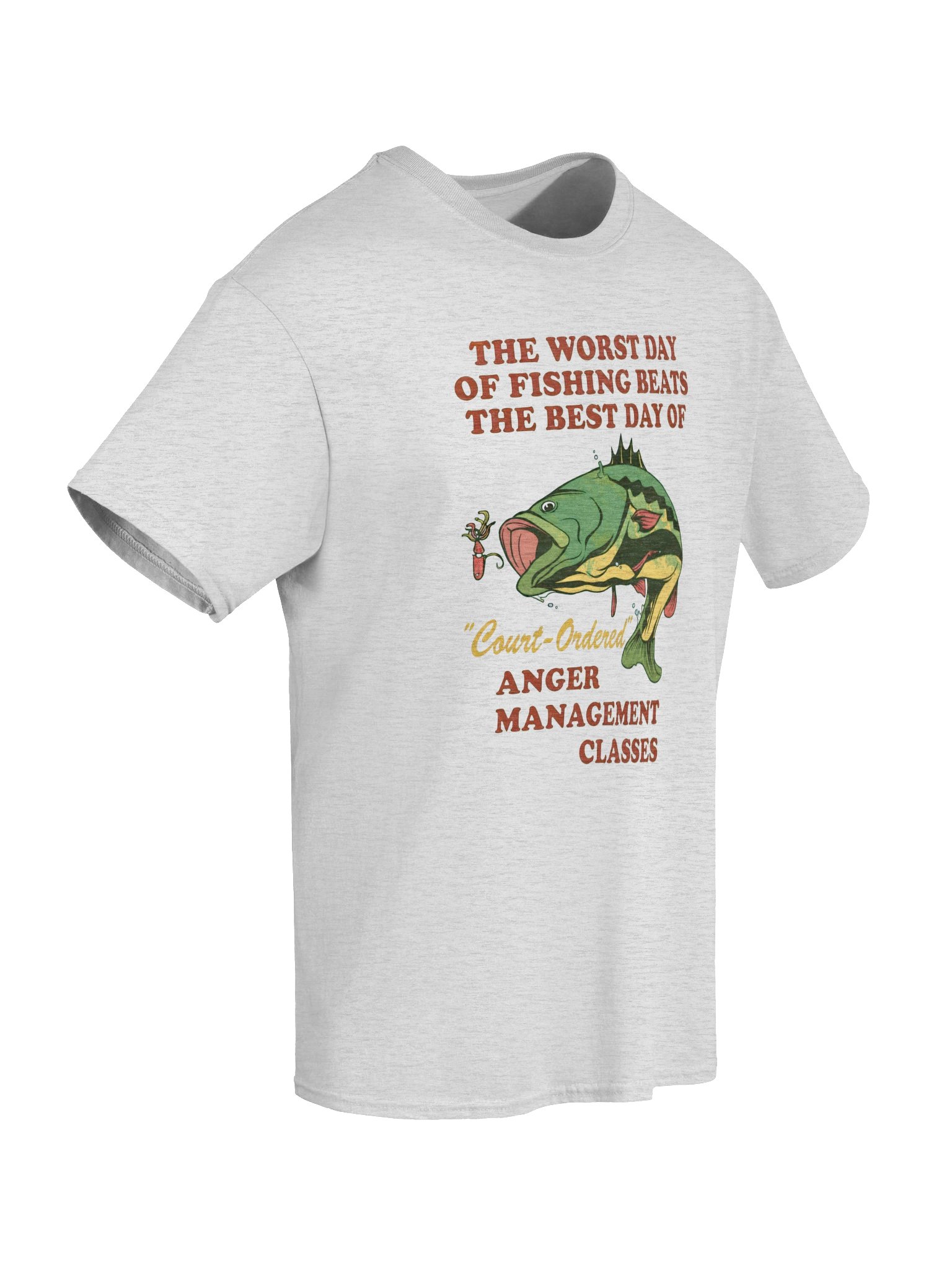 Worst Day of Fishing Anger Management Shirt – Funny Bass Tee product image (76)