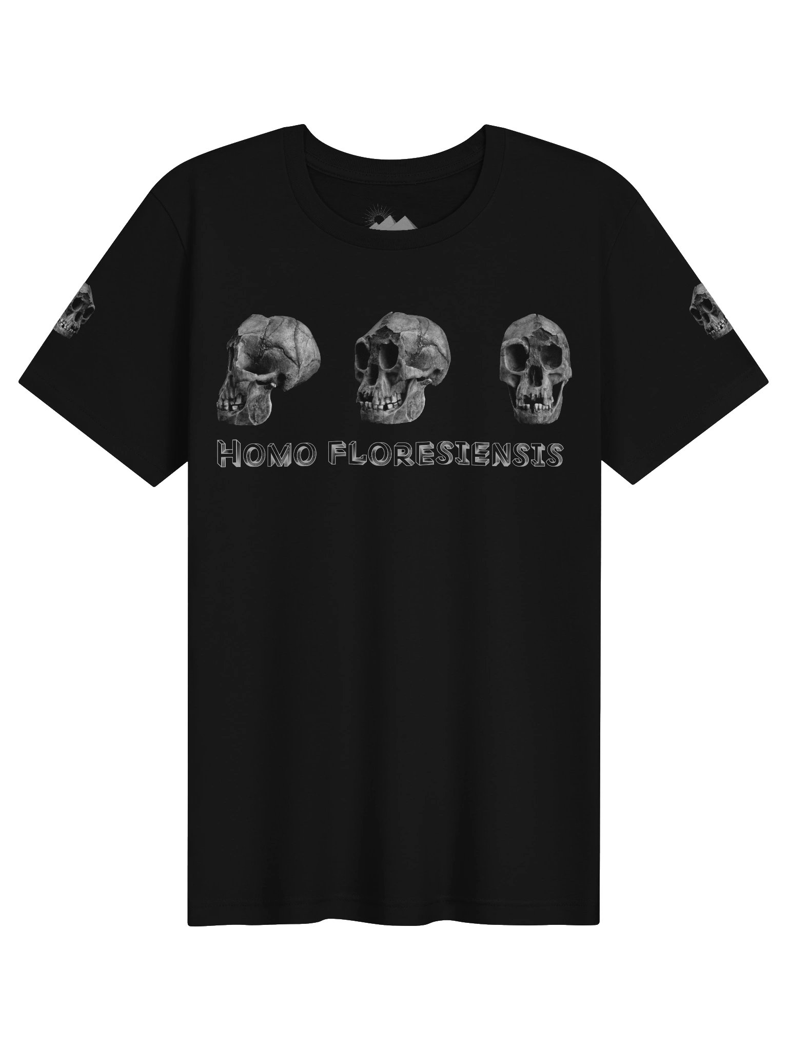 Floresiensis Fossil Skull T-Shirt Dark product image (1)