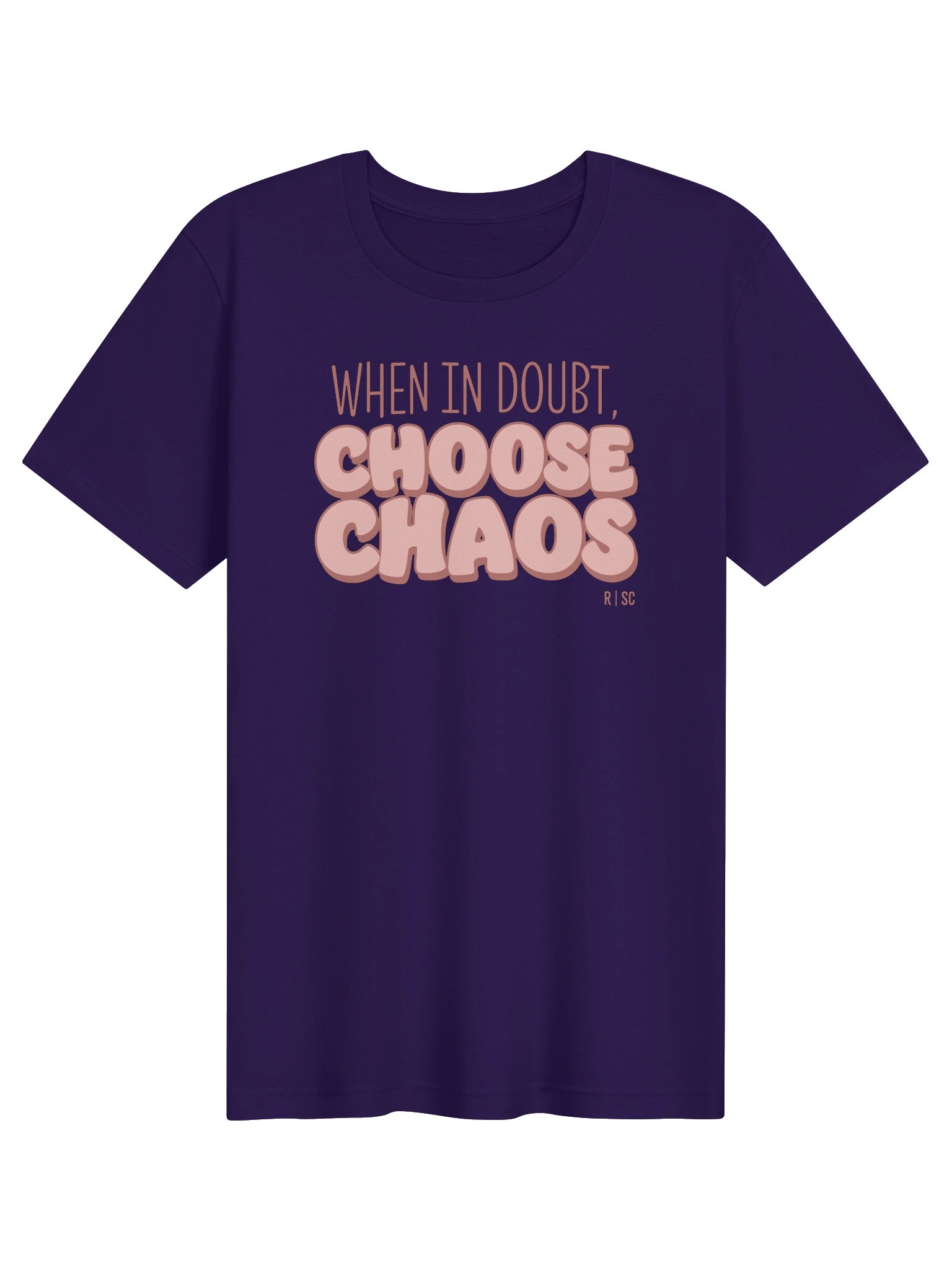 When in Doubt Choose Chaos T-shirt (Pinks) product image (1)