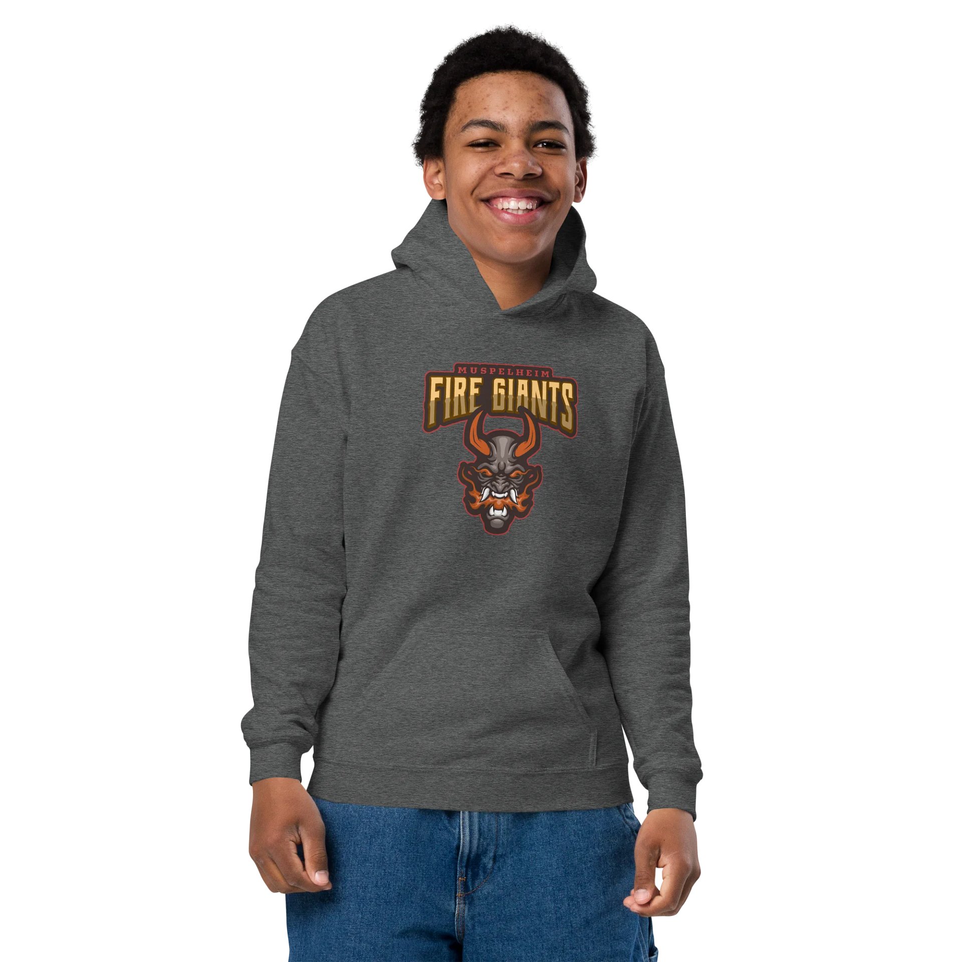 YOUTH MUSPELHEIM FIRE GIANTS CLAN HOODIE product image (7)