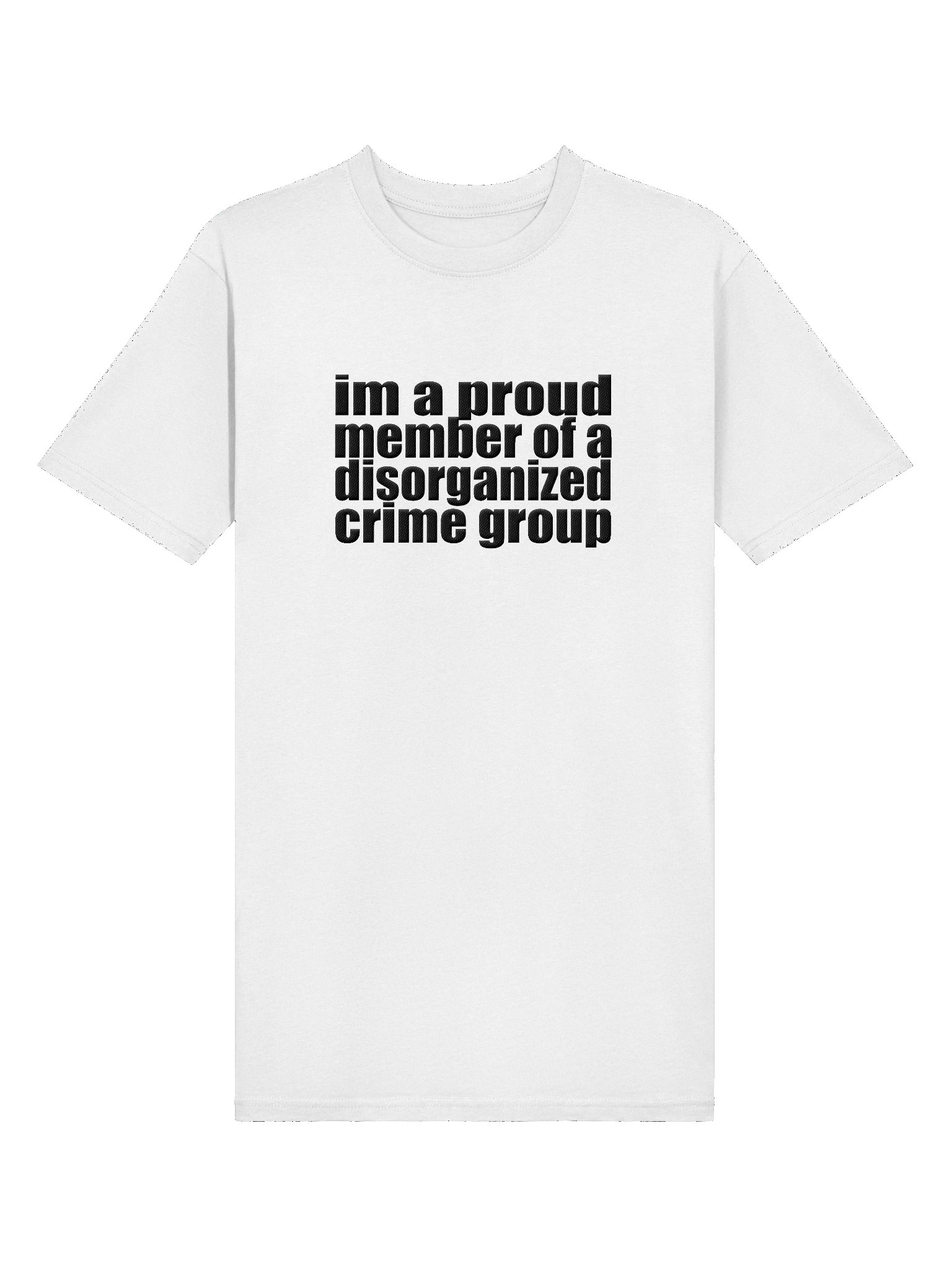 disorganized crime light embroidered tee product image (3)
