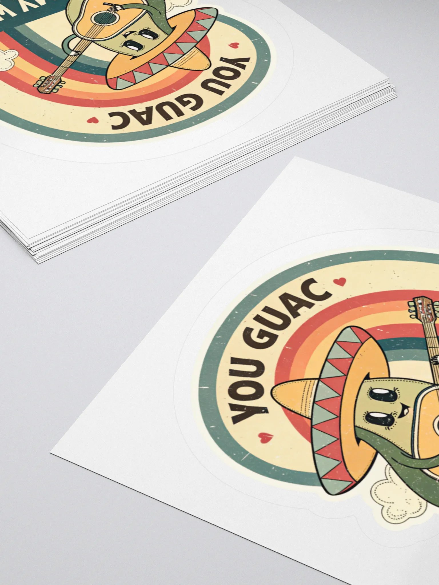 Guac My World Avocado Kiss Cut Sticker product image (12)