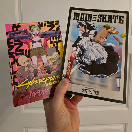 Can't wait to dive into these books! Shoutsouts @pageandpanel for the recommendations! #Manga #Anime #cyberpunkedgerunners #m...
