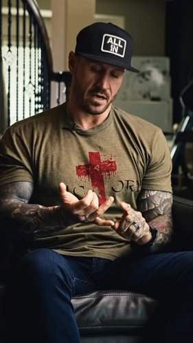 What makes a man. Dealing with the darkness. That's what makes a true man.