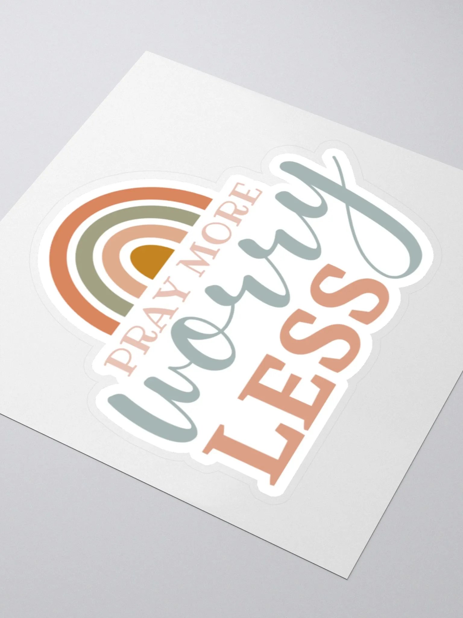 Pray More Worry Less Sticker product image (4)
