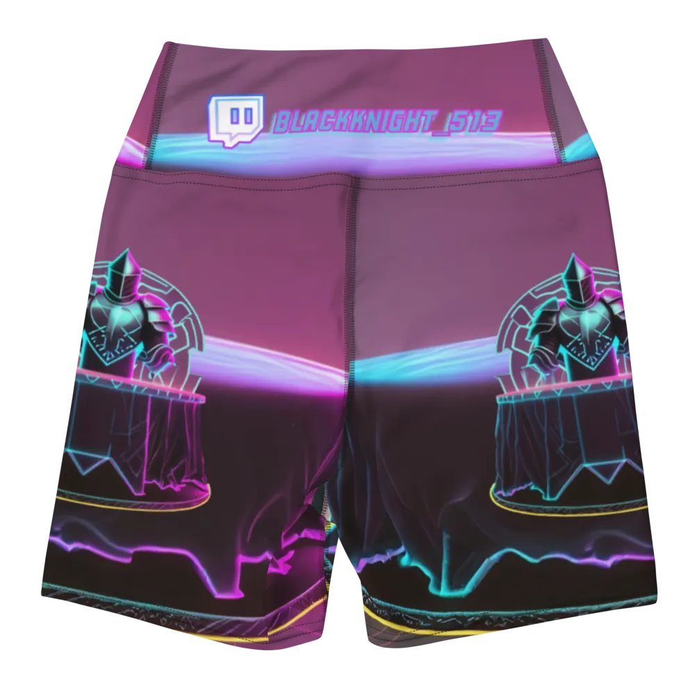Blackknight513 All-Over Print Yoga Shorts product image (6)