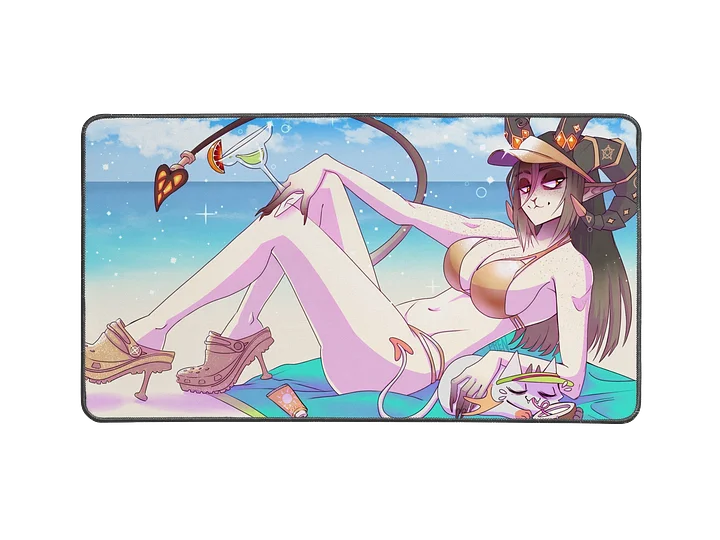 Cream Screemture Summer Sunshine Desk Mat product image (1)