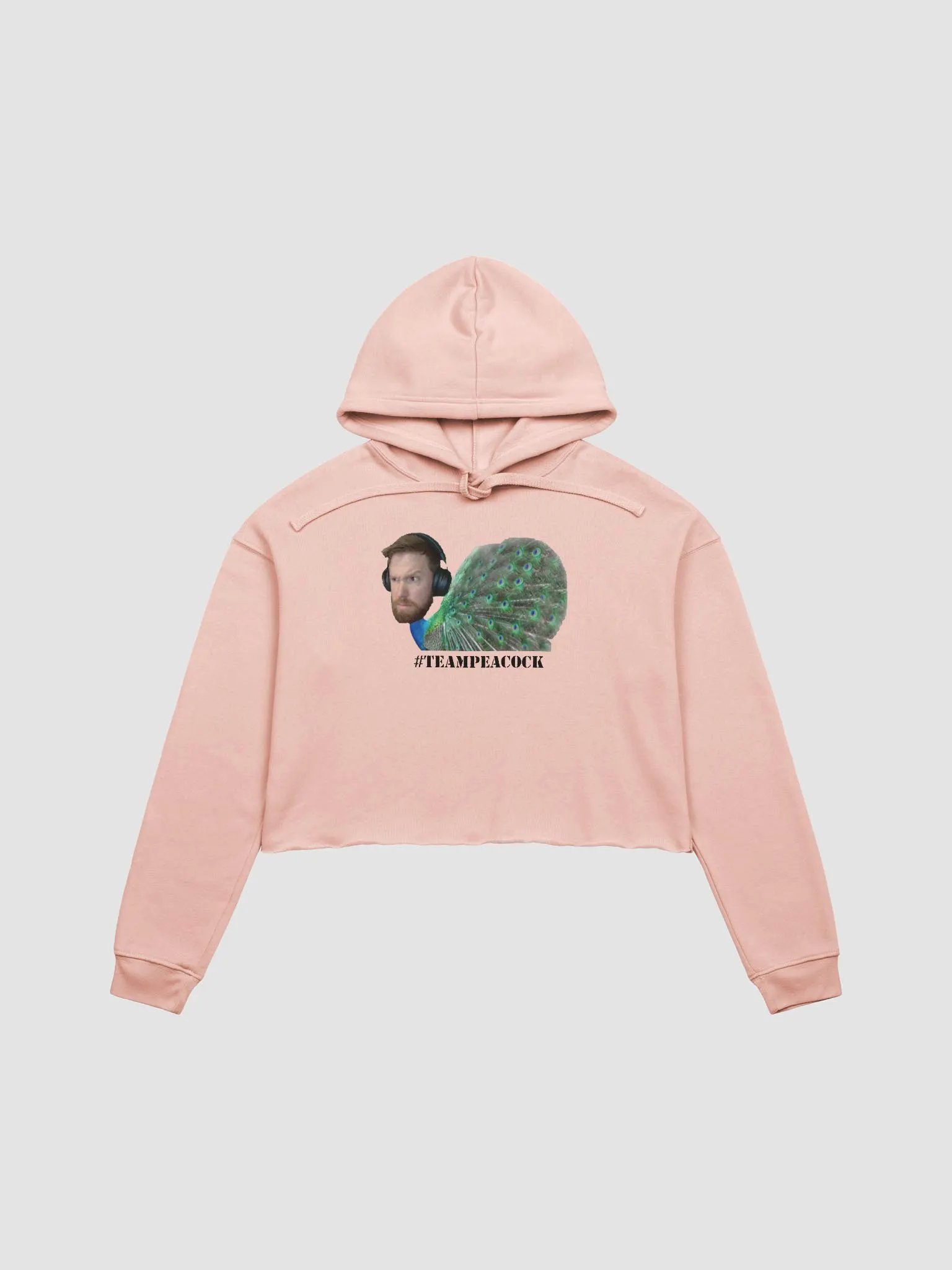 #TeamPeacock Crop Hoodie product image (2)