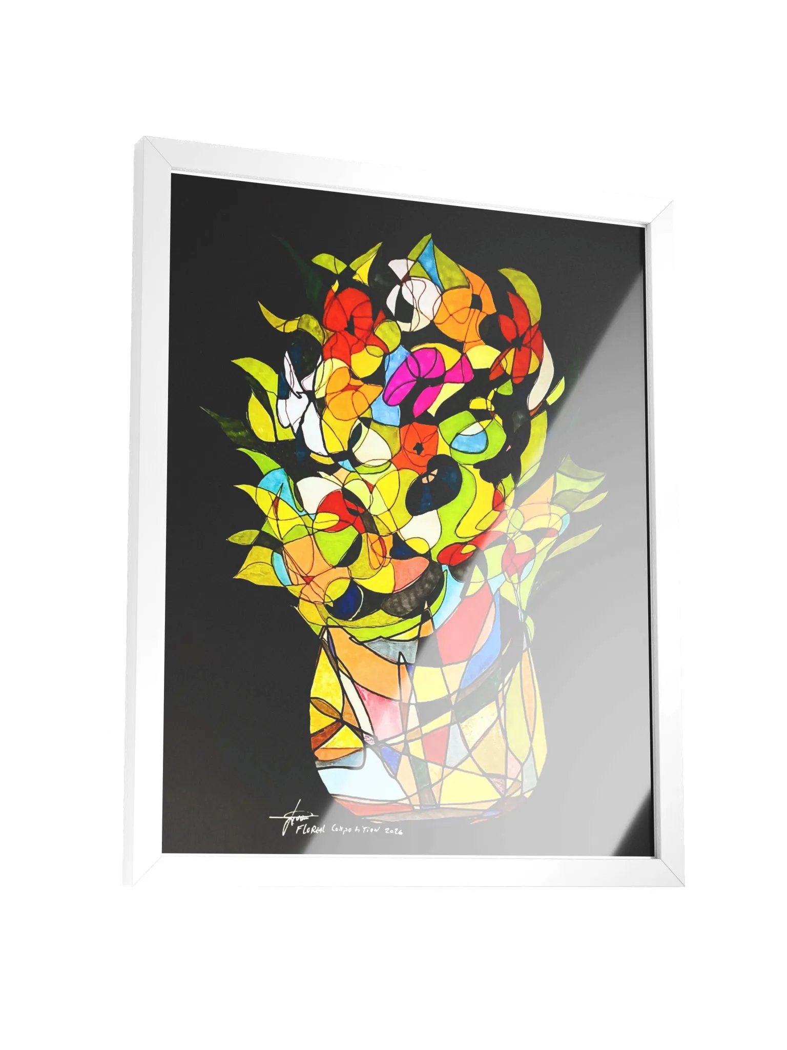 Floreal Composition 2026 – Fine Art Print with Frame product image (3)