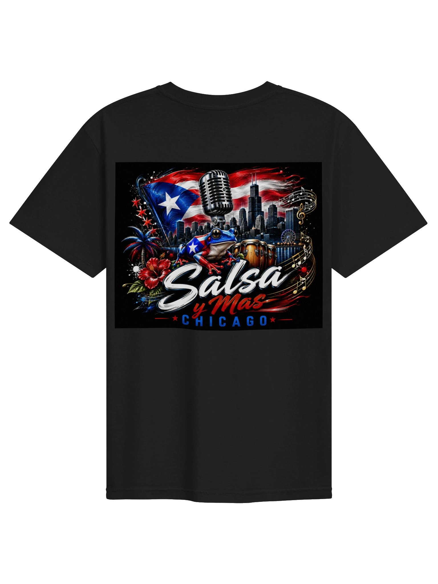 Puerto y rico y salasa y mas chicago tshirt product image (2)