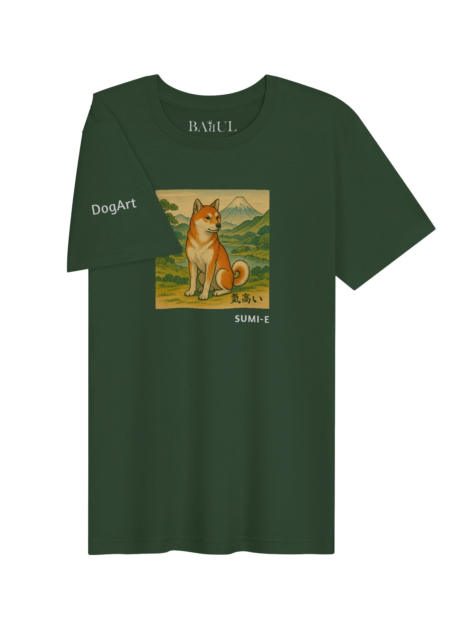 DOGART Unisex Jersey DOG T-Shirt - SUMI-E STYLE - Iconic Painting Reimagined with Dogs product image (2)
