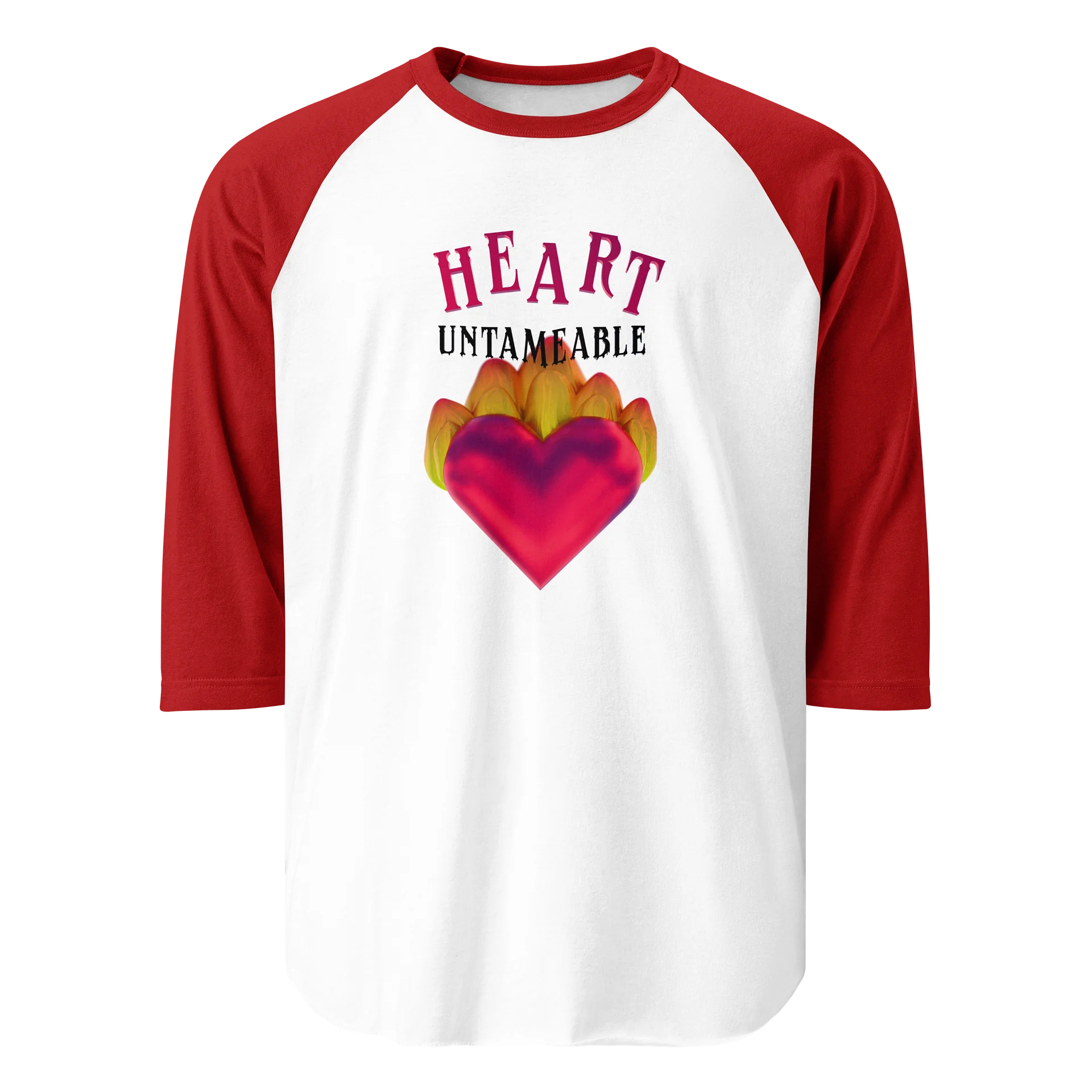 Heart Untameable raglan tee product image (1)