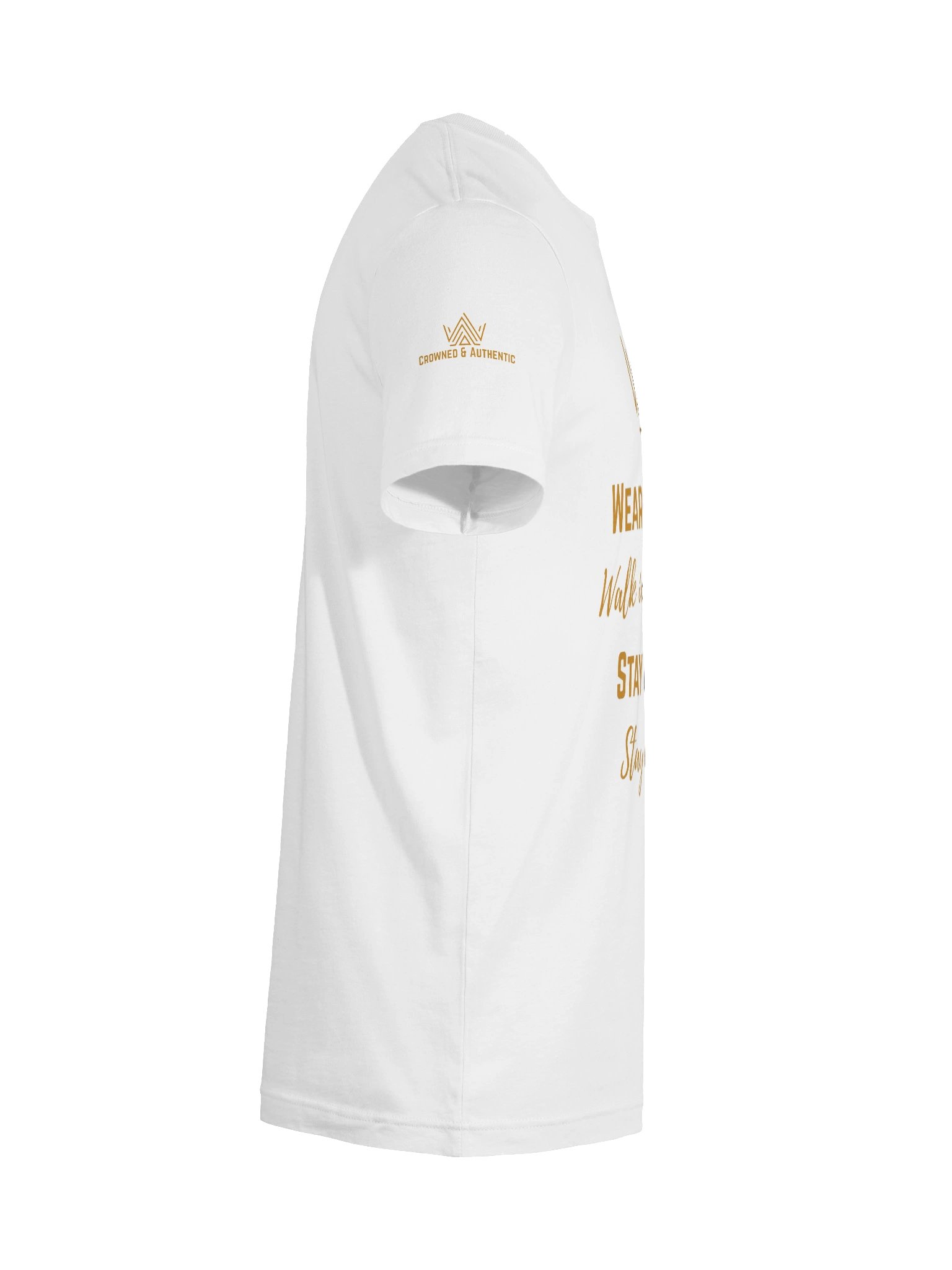 Crowned & Authentic Tee (Gold Design) product image (4)