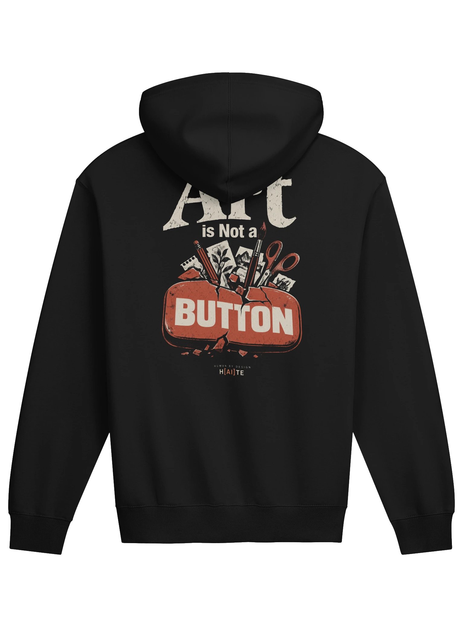 Art Is Not a Button: Broken Button | Box Hoodie product image (5)