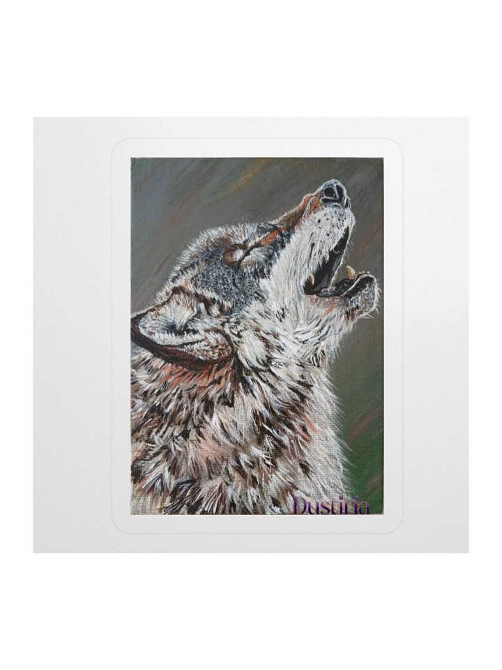 wolf howl sticker product image (2)
