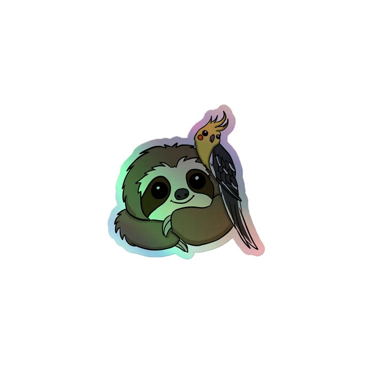 Holographic Sticker Sheet - Cockatiel product image (1)