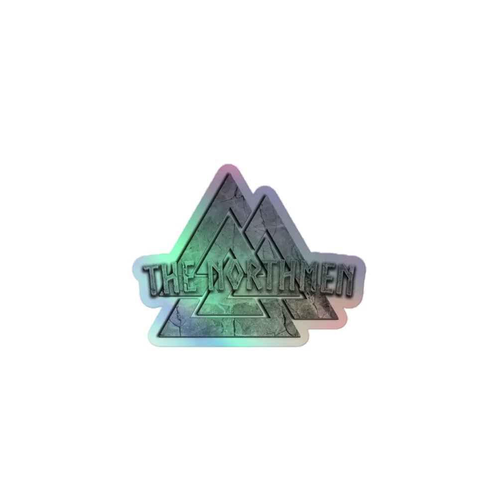 The Northmen Valknut - Grey - Holo Sticker product image (1)