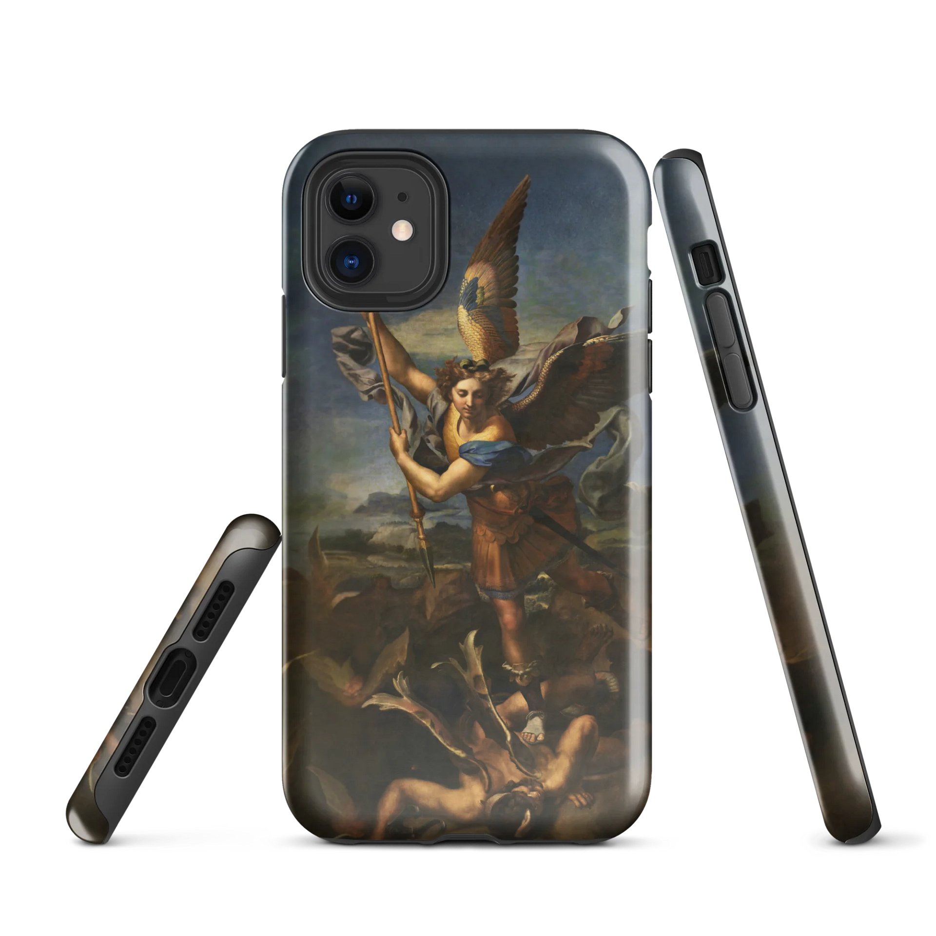 Raphael – Saint Michael Vanquishing Satan iPhone® Tough Case product image (1)