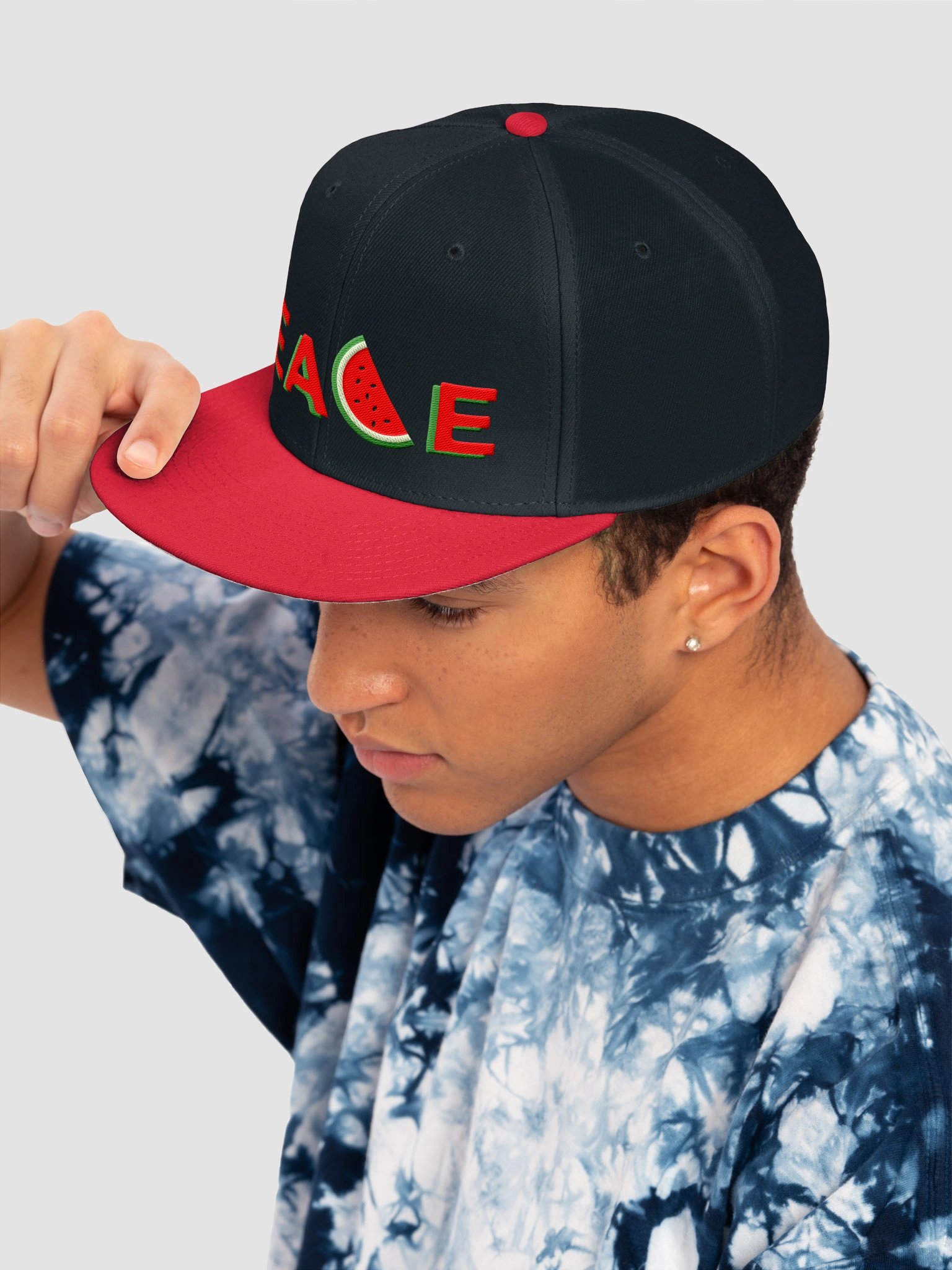 Watermelon Peace Snapback Cap product image (7)