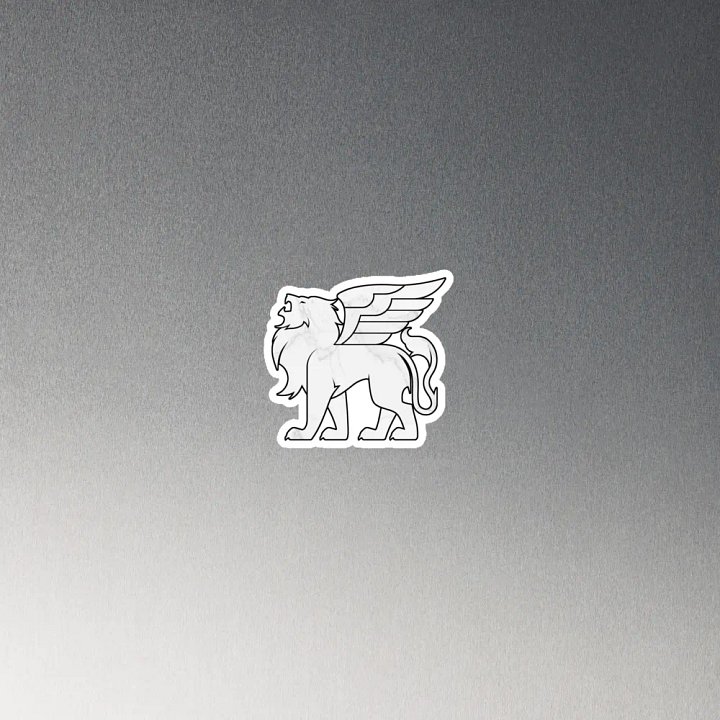 Verardi Famiglia Emblem (White) ✦ Die-Cut Magnets product image (2)