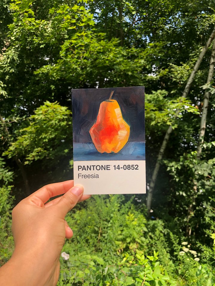 PANTONE Challenge • Fruits Set, Pear • Oil Painting product image (2)
