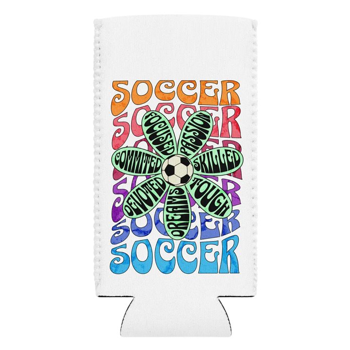 Flower Soccer Motivational Dreams Can Cooler product image (2)