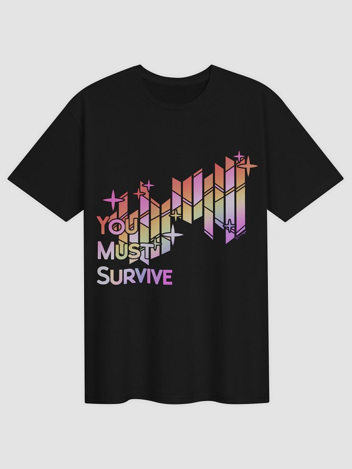 RAINBOW "YOU MUST SURVIVE" Stained Glass T-Shirt product image (1)