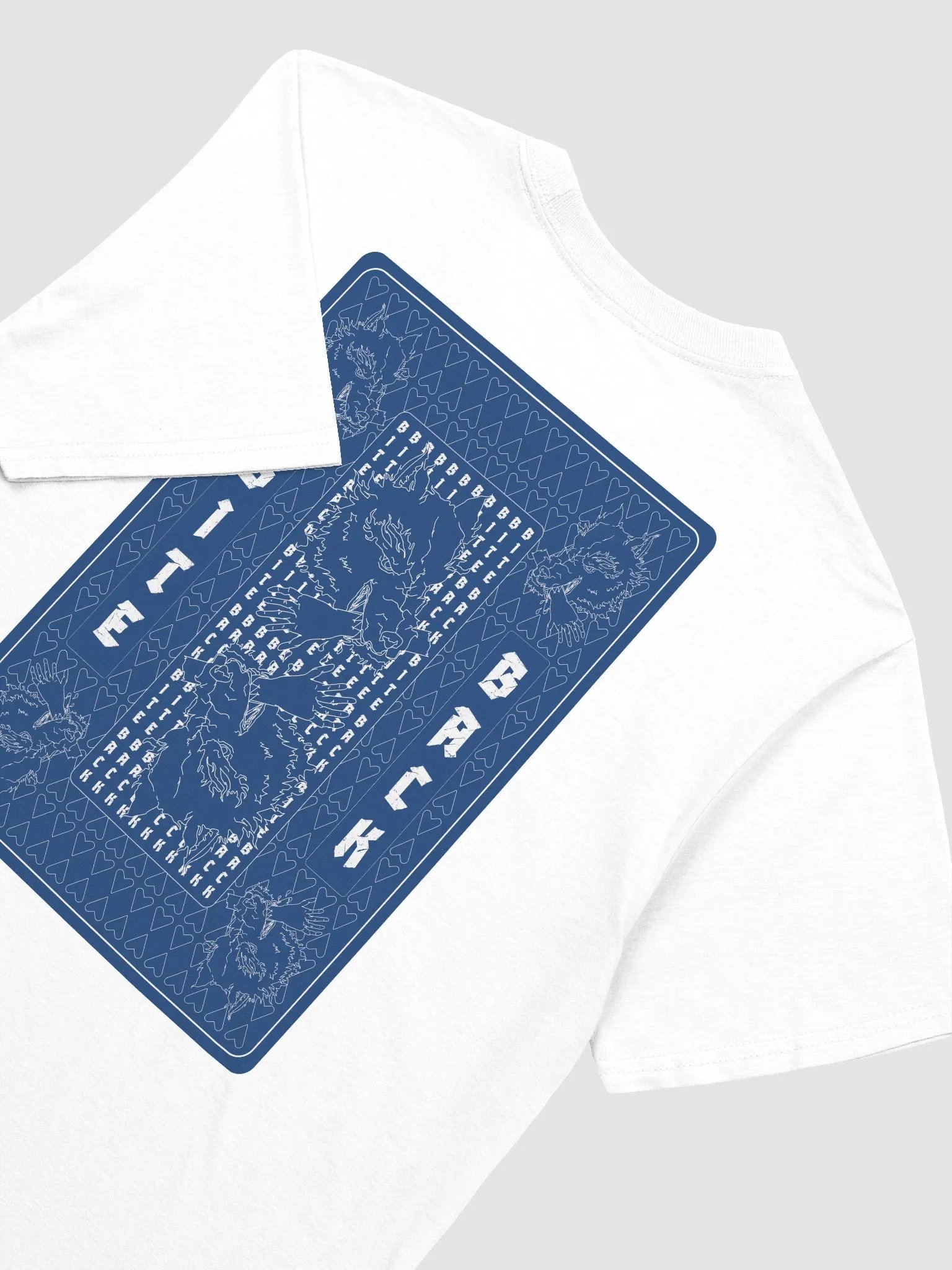 Bite Back blue card shirt product image (4)