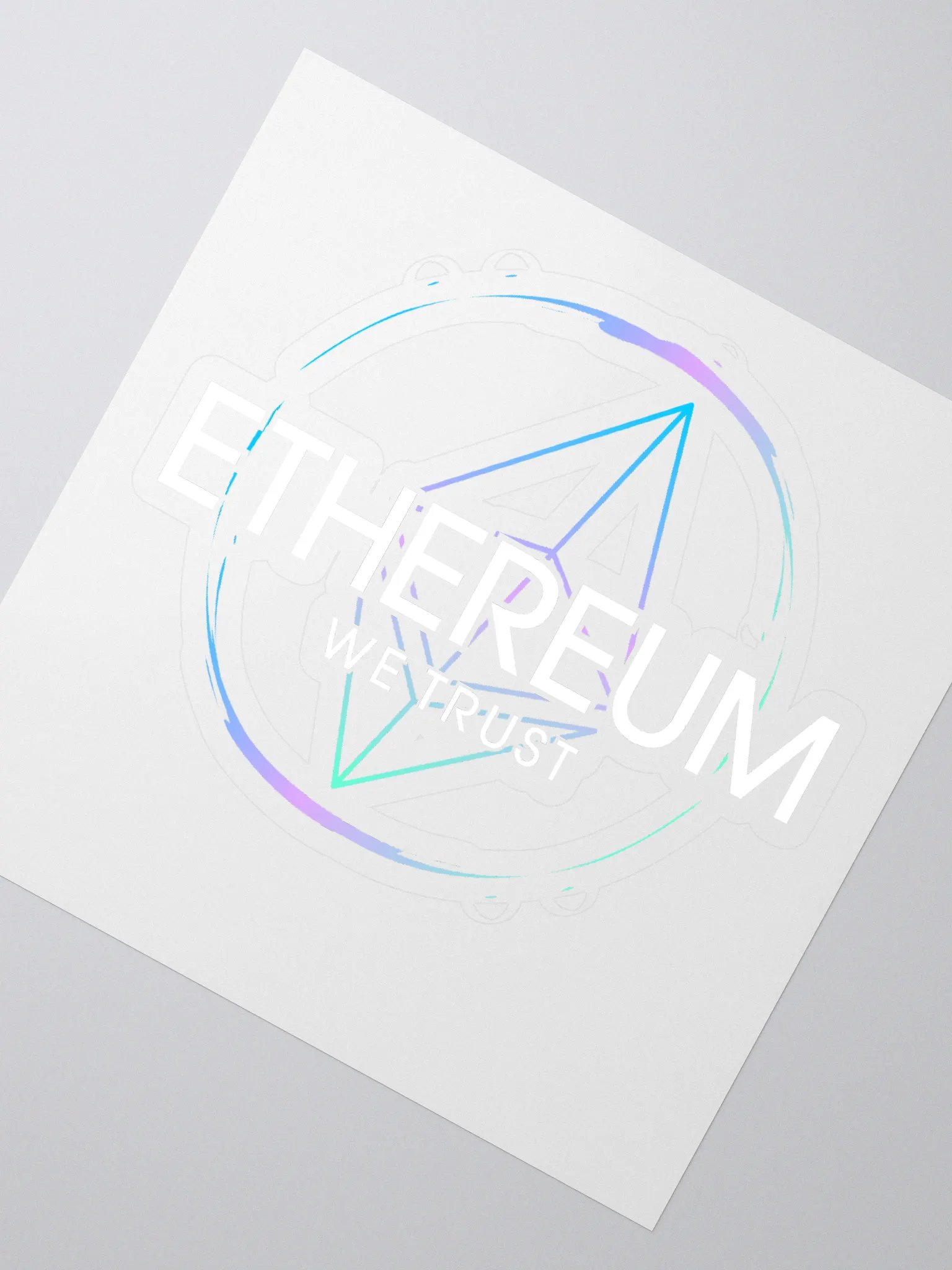 Ethereum Logo Kiss Cut Stickers product image (2)