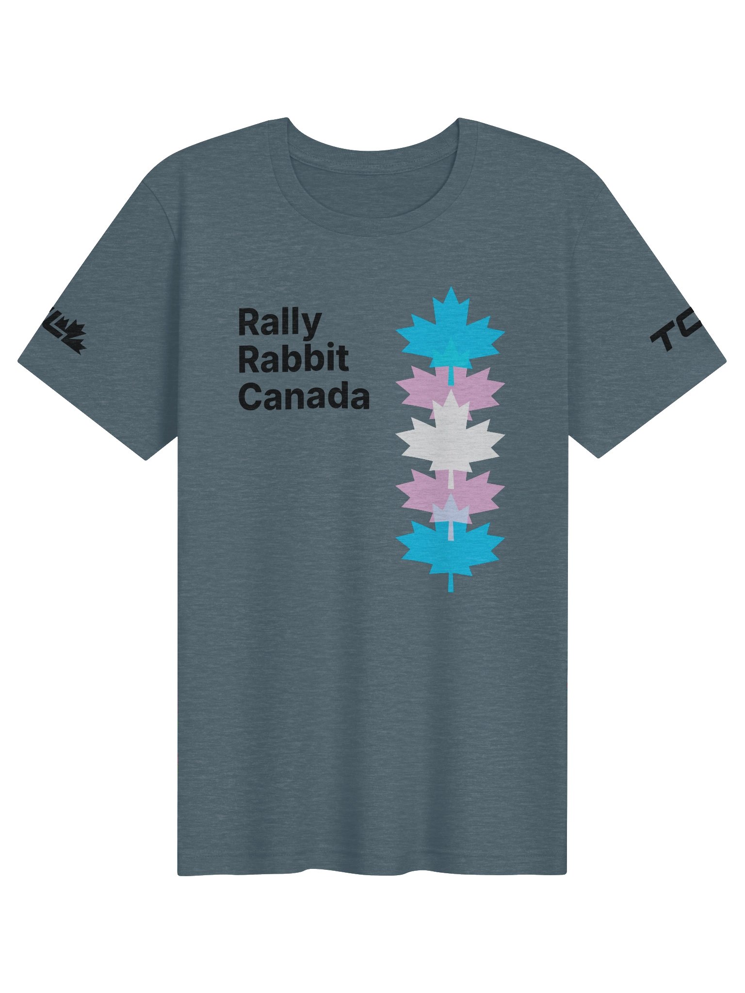 Rally Rabbit Canada Pride Tee (Trans!!!) product image (1)
