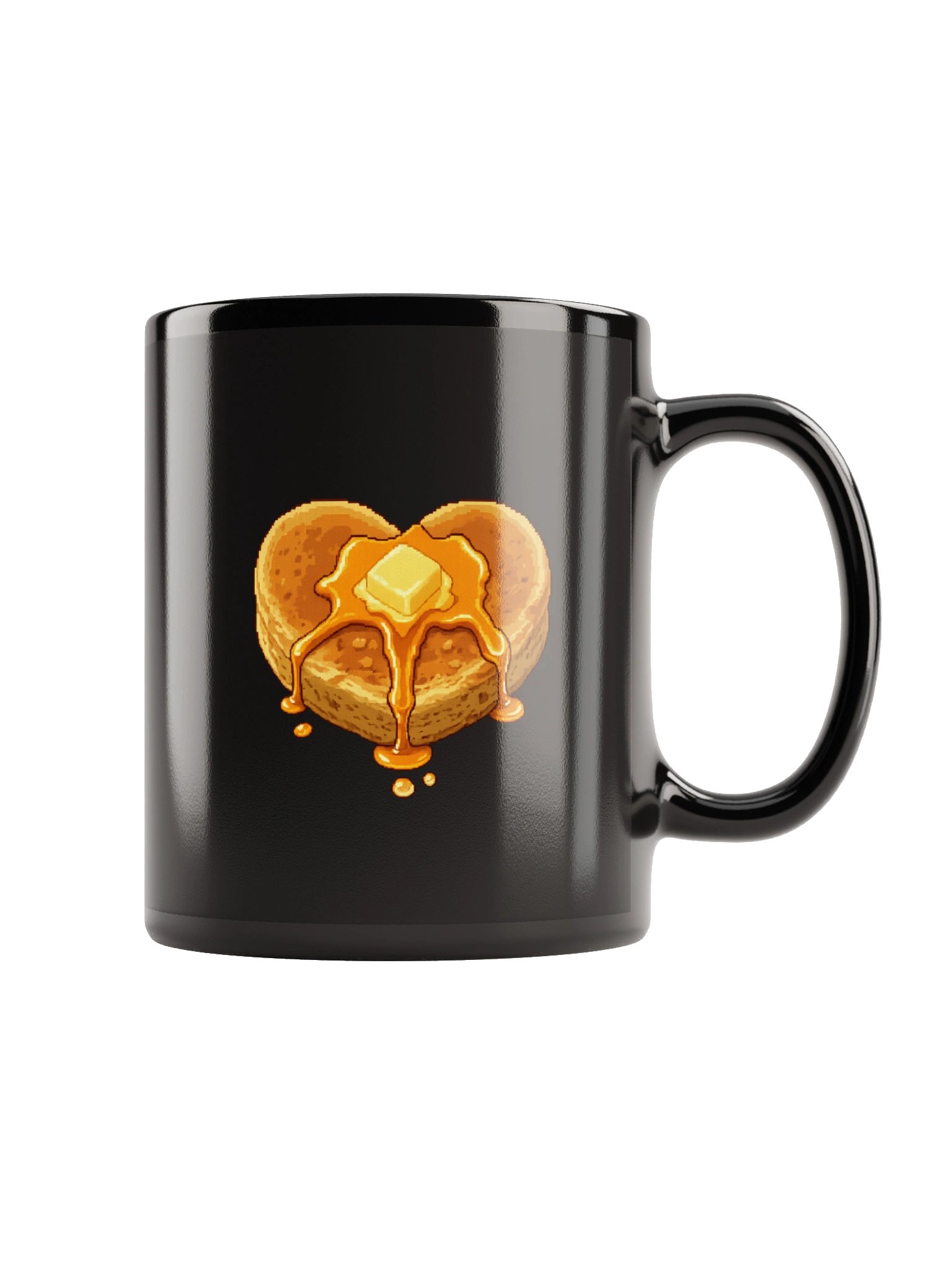 Pancake Heart Mug (Black) product image (5)