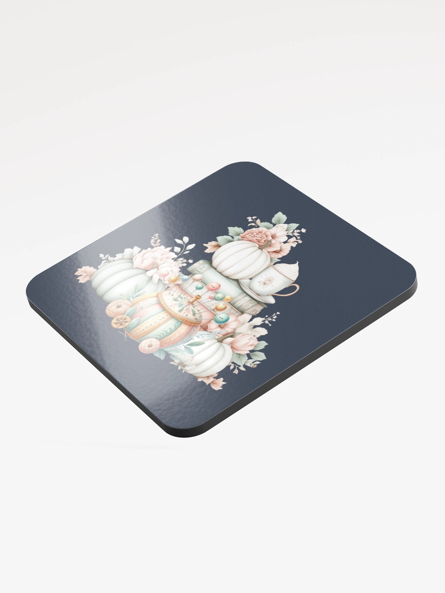 Autumn Pastel Pins Pumpkin Coasters product image (3)