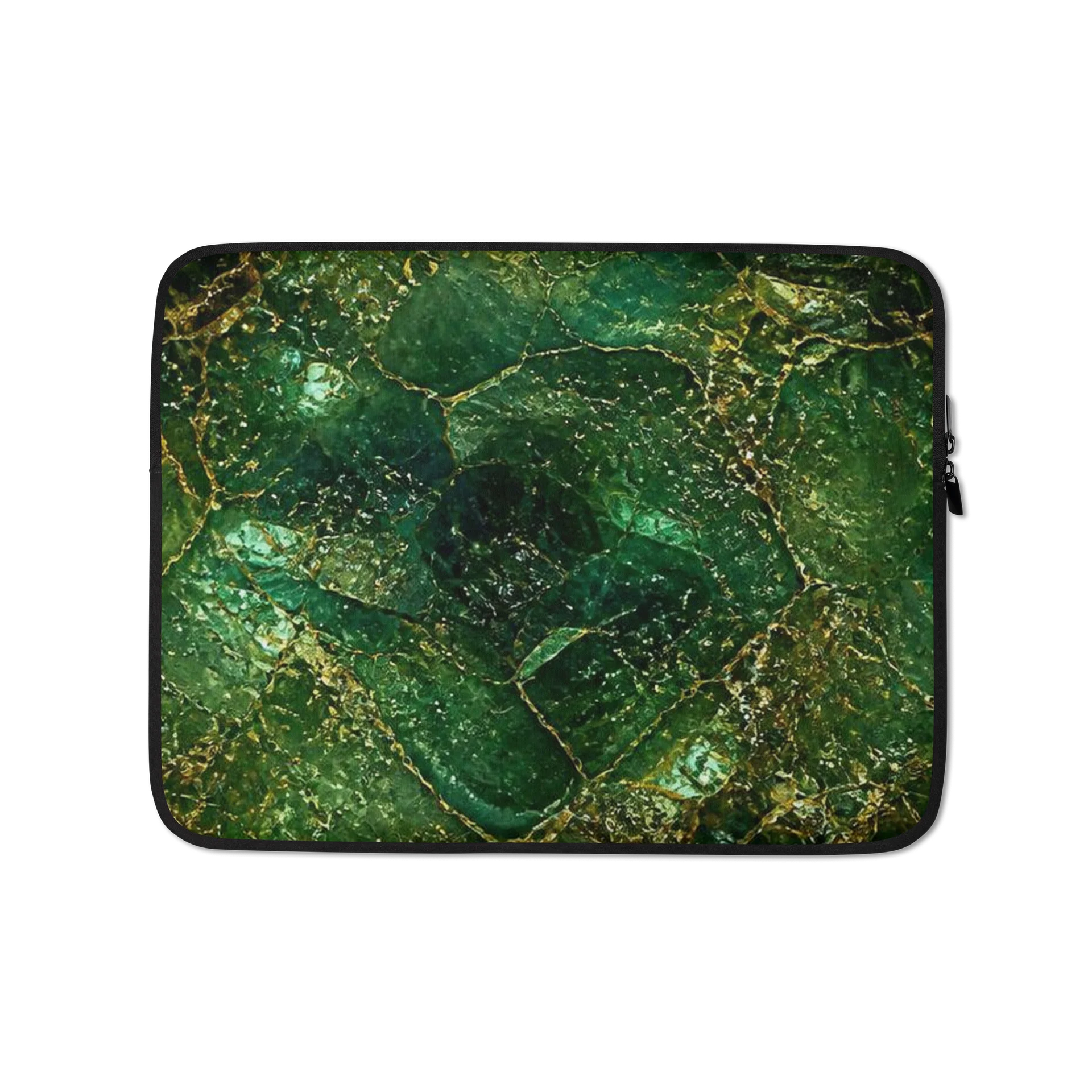 "A522" Emerald Gold Vein Laptop Sleeve product image (1)