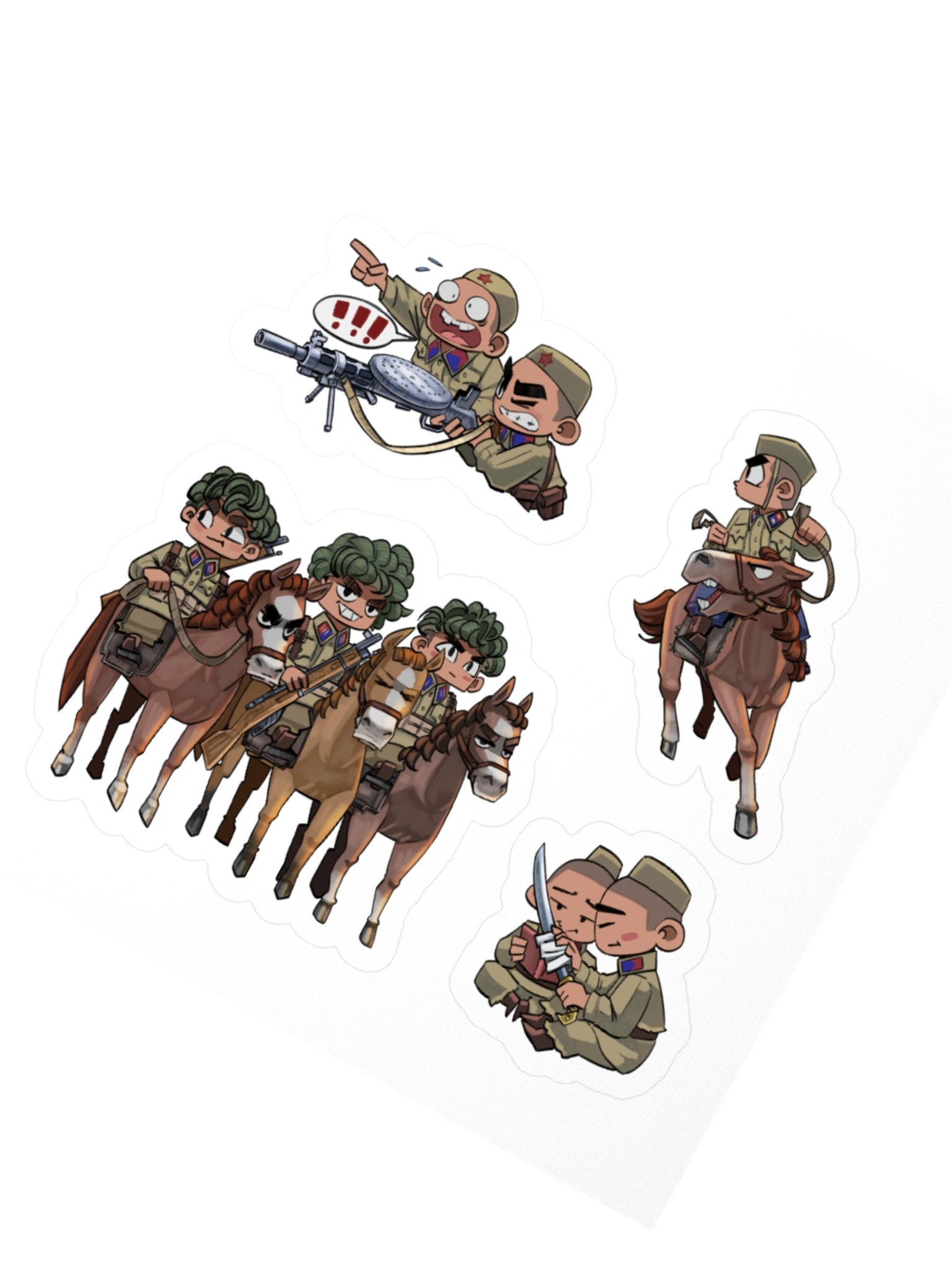 Mongolian People's Army Chibi Stickers product image (2)