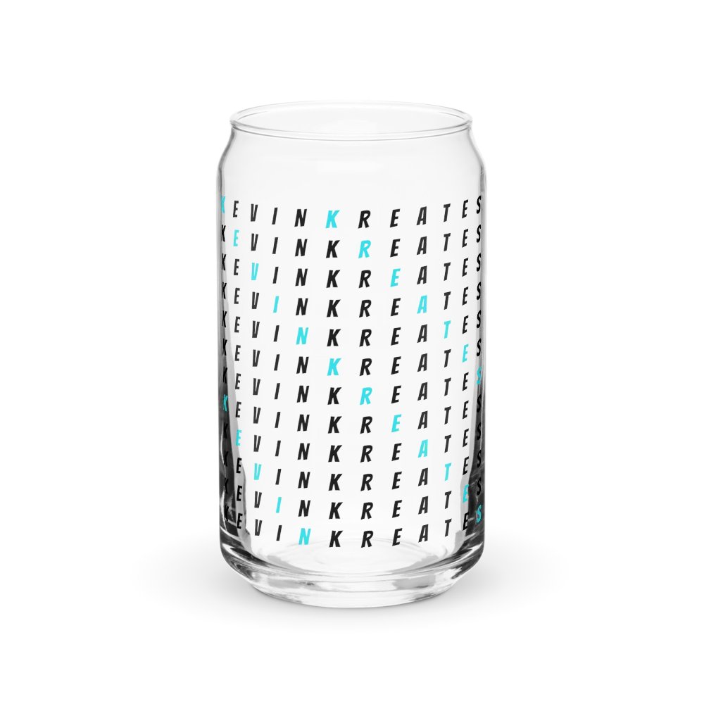 Kevin Kreates Cross-Word Glass Jar product image (1)