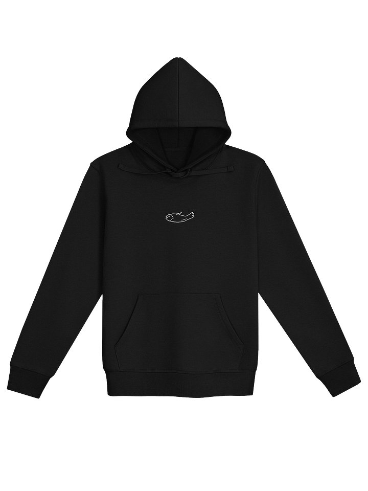 Fish Black Hoodie Embroidered product image (1)