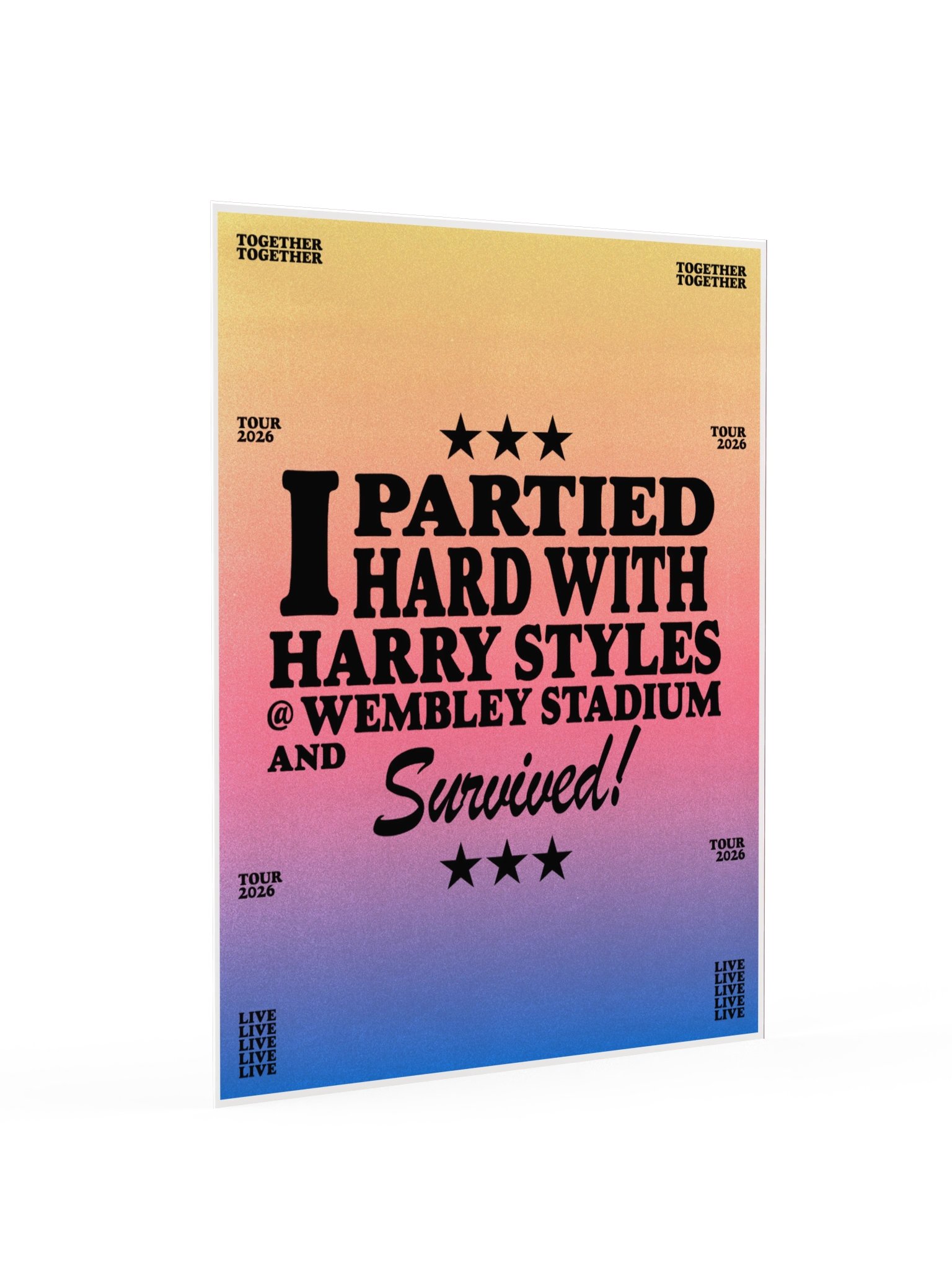 Partied Hard London Poster product image (2)
