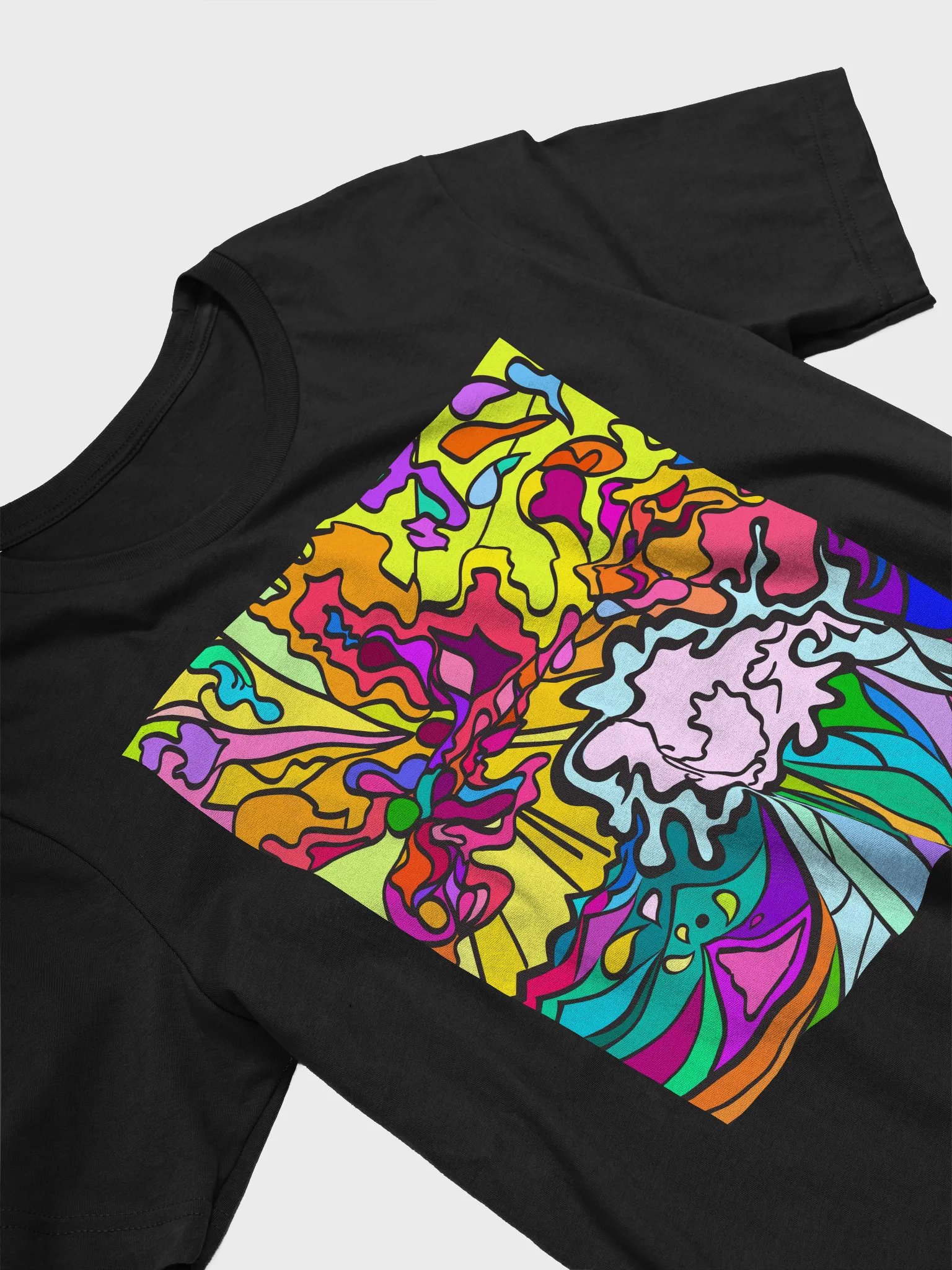 Vibrant Swirls Unisex T-Shirt – Wave at Sunset product image (26)