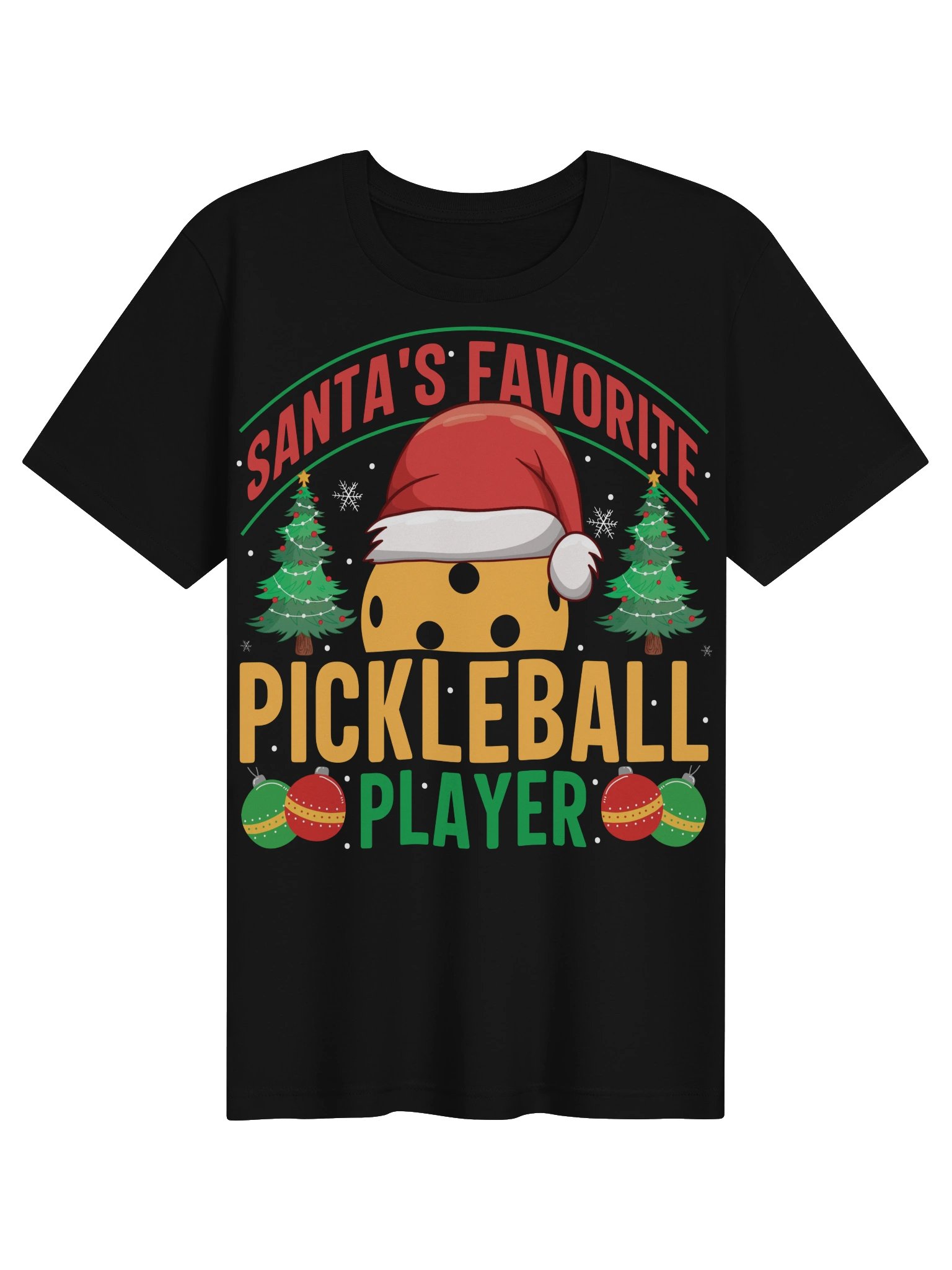 Santa's Favorite Pickleball Player Christmas Shirt product image (4)