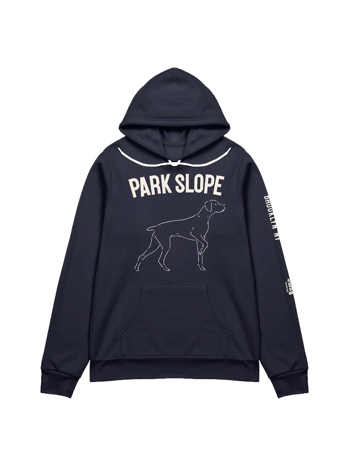 Park Slope Dog Navy Blue Supersoft Bella+Canvas Hoodie product image (1)