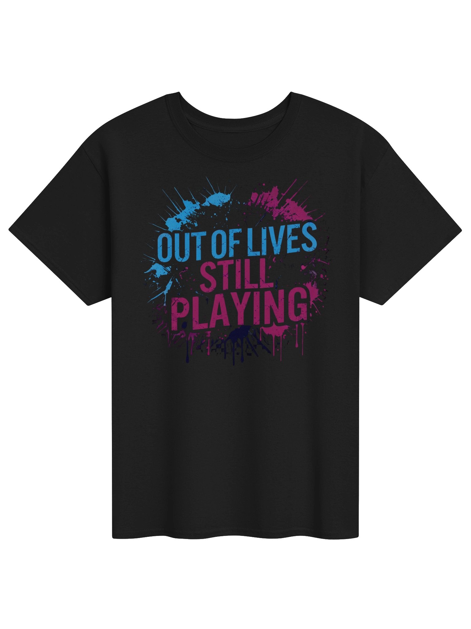 Out of Lives, Still Playing Gaming T-Shirt Design product image (3)