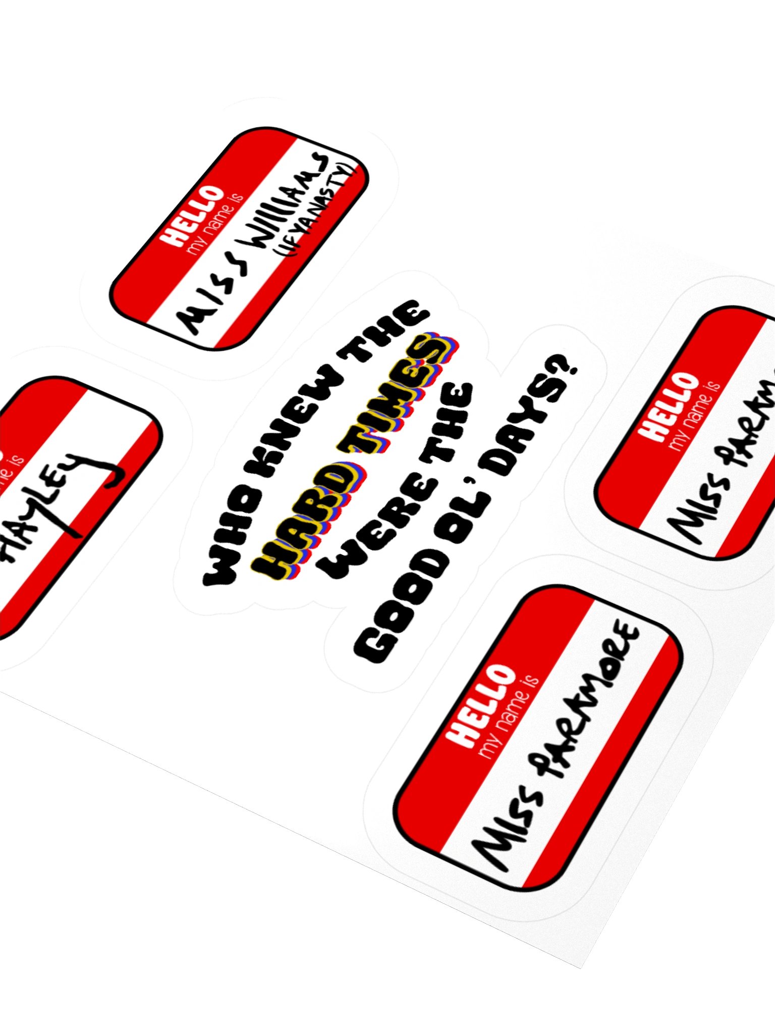 Good Ol' Days Name Tag Stickers product image (7)