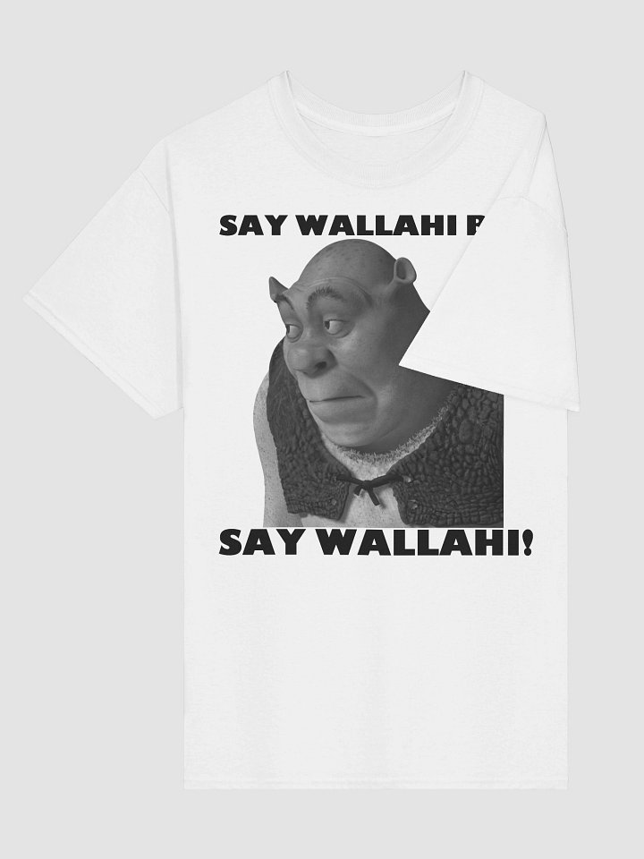 Say Wallahi Bro Shrek Meme Face Roblox Shirt | Viral Gamer Tee product image (1)