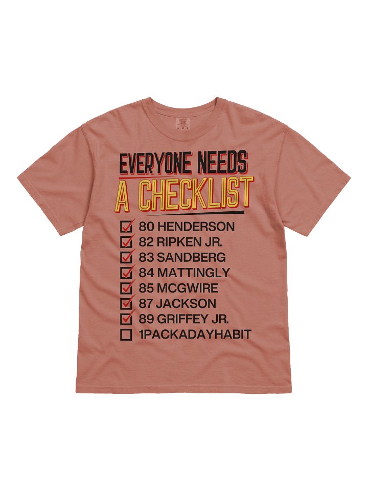 Checklist T-Shirt Light Shirts product image (1)