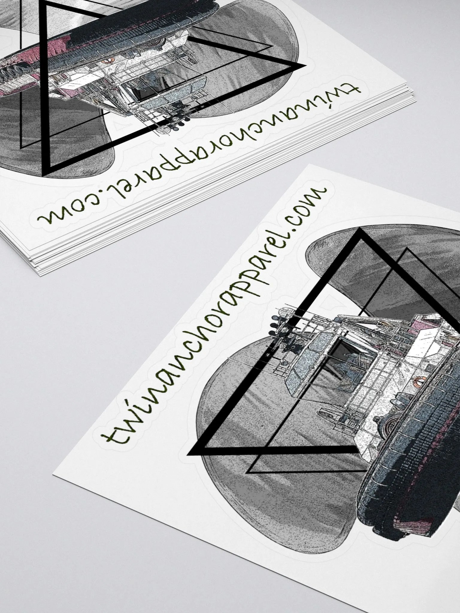 Three blade prop triangle Athena tug Kiss Cut Stickers product image (4)